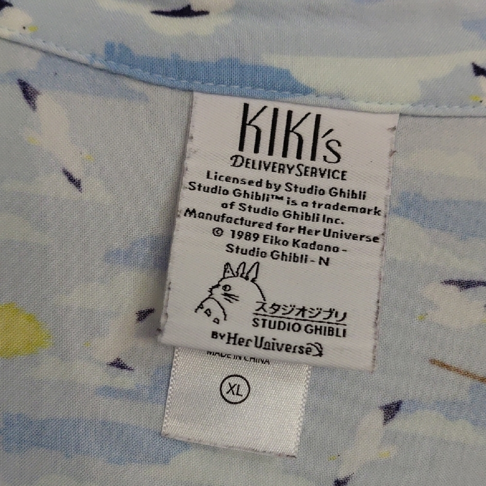 Her Universe Ghibli Studio Kiki's Delivery Service Pattern Shirt - Picture 5 of 5
